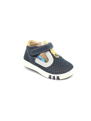Şirin Bebe Ilk Adım Mavi Cırtlı Sandalet Ayakkabı Şirinbebe 2659