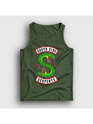 Presmono Unisex Haki South Side Serpents V3 Riverdale Atlet
