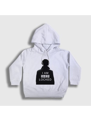 Presmono Unisex Çocuk Beyaz Sherlocked V2 Sherlock Holmes Kapüşonlu Sweatshirt