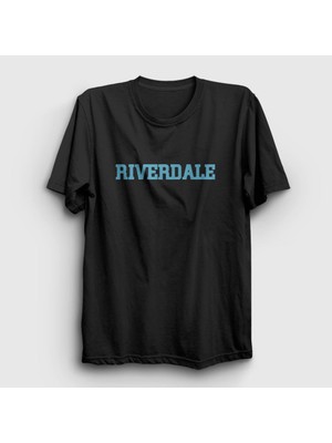 Presmono Unisex Siyah Logo V2 Riverdale T-Shirt