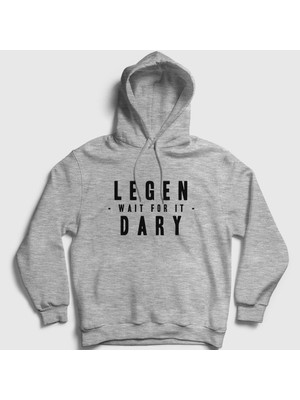 Presmono Unisex Gri Legendary How I Met Your Mother Kapüşonlu Sweatshirt