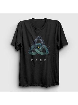 Presmono Unisex Siyah Forest Dark T-Shirt