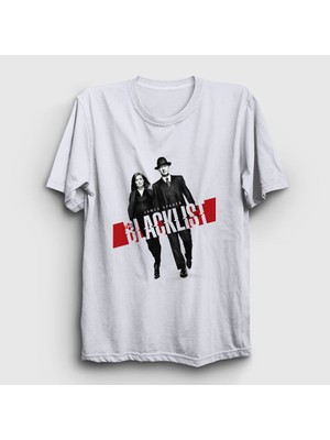 Presmono Unisex Beyaz James Spader The Blacklist T-Shirt
