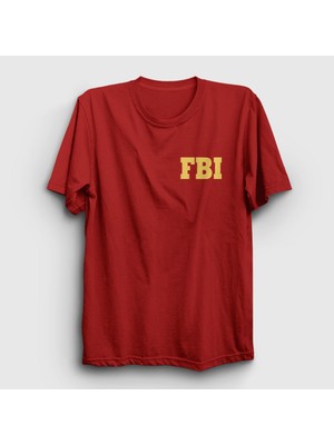 Presmono Unisex Kırmızı Fbi The Blacklist T-Shirt