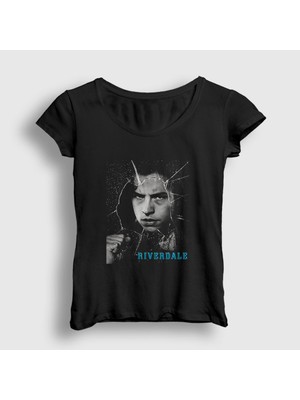 Presmono Kadın Siyah Jughead Jones Riverdale T-Shirt