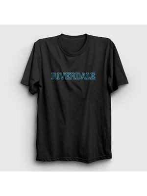 Presmono Unisex Siyah Logo Riverdale T-Shirt