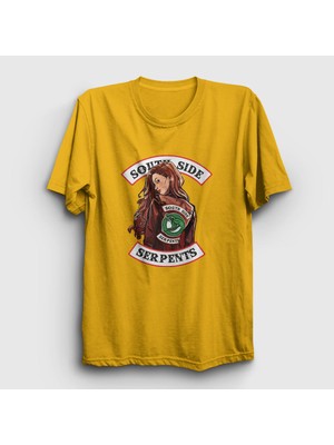 Presmono Unisex Sarı Cheryl Blossom Riverdale T-Shirt