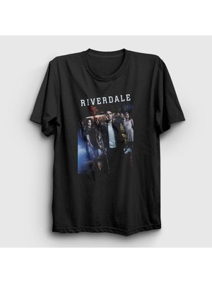 Presmono Unisex Siyah Poster Riverdale T-Shirt