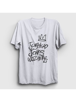 Presmono Unisex Beyaz Jughead Jones Was Here Riverdale T-Shirt