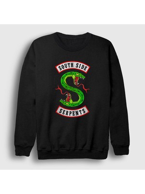Presmono Unisex Siyah South Side Serpents V3 Riverdale Sweatshirt