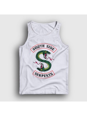Presmono Unisex Beyaz South Side Serpents Riverdale Atlet