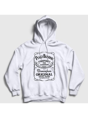 Presmono Unisex Beyaz Export Peaky Blinders Kapüşonlu Sweatshirt