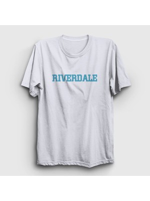 Presmono Unisex Beyaz Logo V2 Riverdale T-Shirt