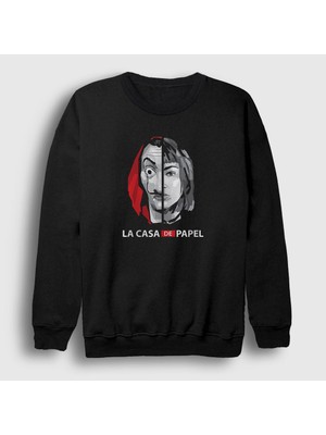 Presmono Unisex Siyah Tokyo V2 La Casa De Papel Sweatshirt