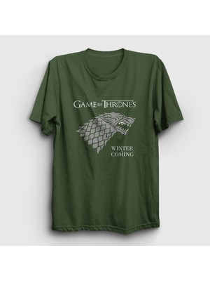 Presmono Unisex Haki Stark Game Of Thrones T-Shirt