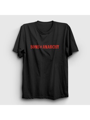 Presmono Unisex Siyah Logo Sons Of Anarchy T-Shirt