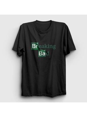 Presmono Unisex Siyah Logo Breaking Bad T-Shirt