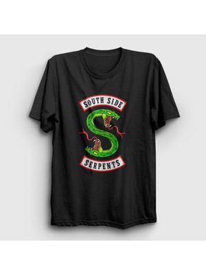 Presmono Unisex Siyah South Side Serpents V3 Riverdale T-Shirt