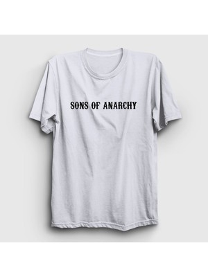 Presmono Unisex Beyaz Sons Of Anarchy T-Shirt