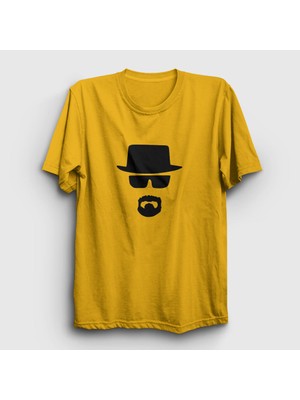 Presmono Unisex Sarı Silhouette Breaking Bad T-Shirt