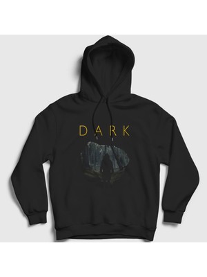 Presmono Unisex Siyah Cave V2 Dark Kapüşonlu Sweatshirt