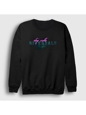 Presmono Unisex Siyah Stay Outta Riverdale Sweatshirt