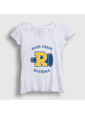 Presmono Kadın Beyaz River Vixens Riverdale T-Shirt