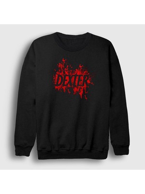 Presmono Unisex Siyah Logo V2 Dexter Sweatshirt