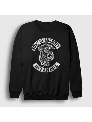 Presmono Unisex Siyah Istanbul Sons Of Anarchy Sweatshirt