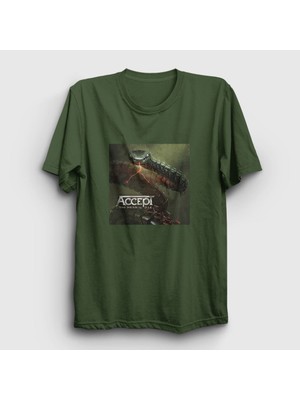 Presmono Unisex Haki Too Mean To Die Accept T-Shirt