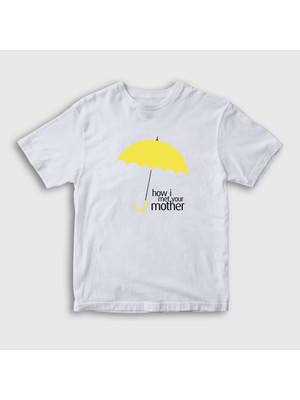 Presmono Unisex Çocuk Beyaz Umbrella How I Met Your Mother T-Shirt