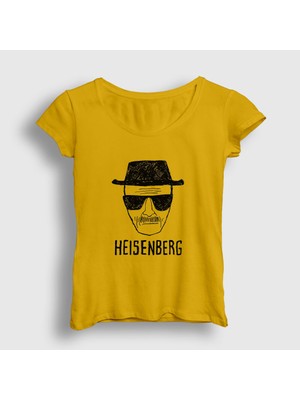 Presmono Kadın Sarı Heisenberg Breaking Bad T-Shirt