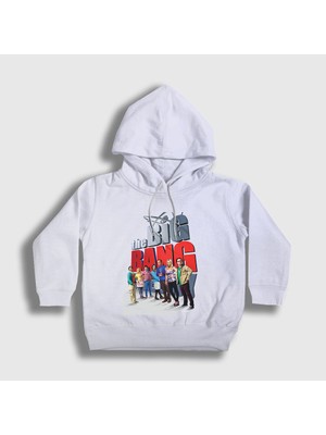 Presmono Unisex Çocuk Beyaz The Big Bang Theory Kapüşonlu Sweatshirt
