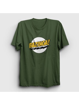 Presmono Unisex Haki Bazinga The Big Bang Theory T-Shirt