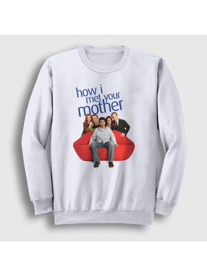 Presmono Unisex Beyaz All How I Met Your Mother Sweatshirt