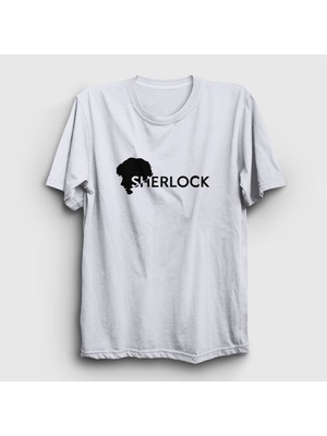 Presmono Unisex Beyaz Series Sherlock Holmes T-Shirt