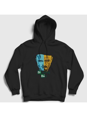 Presmono Unisex Siyah Team Breaking Bad Kapüşonlu Sweatshirt