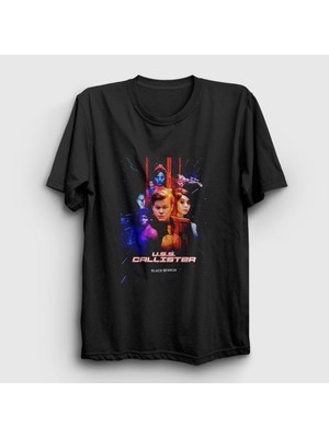 Presmono Unisex Siyah Uss Callister Black Mirror T-Shirt