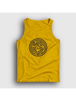 Presmono Unisex Sarı Maze Westworld Atlet