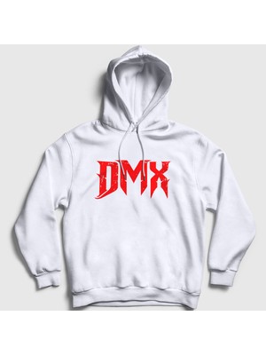 Presmono Unisex Beyaz Logo V2 Dmx Kapüşonlu Sweatshirt