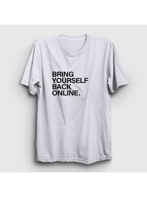 Presmono Unisex Beyaz Online Westworld T-Shirt