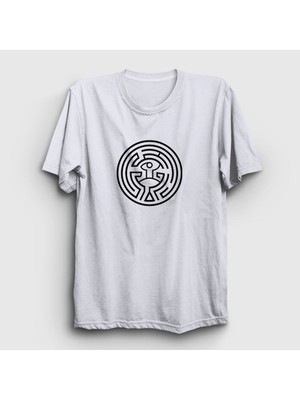 Presmono Unisex Beyaz Maze Westworld T-Shirt