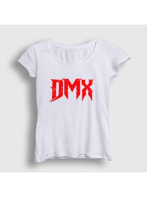 Presmono Kadın Beyaz Logo V2 Dmx T-Shirt