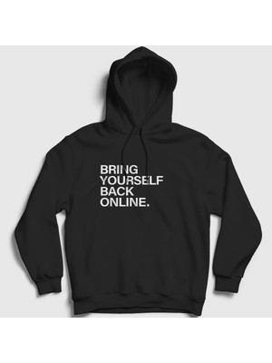 Presmono Unisex Siyah Online Westworld Kapüşonlu Sweatshirt