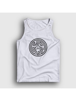 Presmono Unisex Beyaz Maze Westworld Atlet