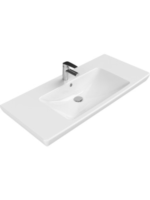 Cerastyle Turkuaz Porto D Etajerli Lavabo 105  cm (Derınlık 48  Cm)