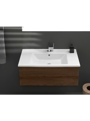 Cerastyle Turkuaz Arte Etajerli Lavabo 85 x 45  cm