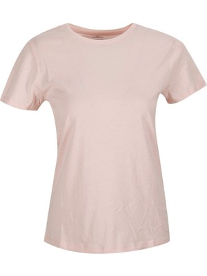 Lumberjack CT131 Basic Modal C Neck Pembe Kadın Kısa Kol TShirt