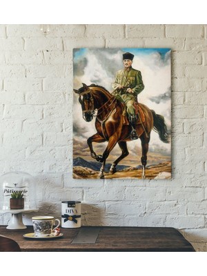 BK Gift Atatürk Tasarımlı Kanvas Tablo-44 30X50CM