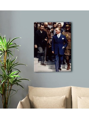 BK Gift Atatürk Tasarımlı Kanvas Tablo-50 50X70CM